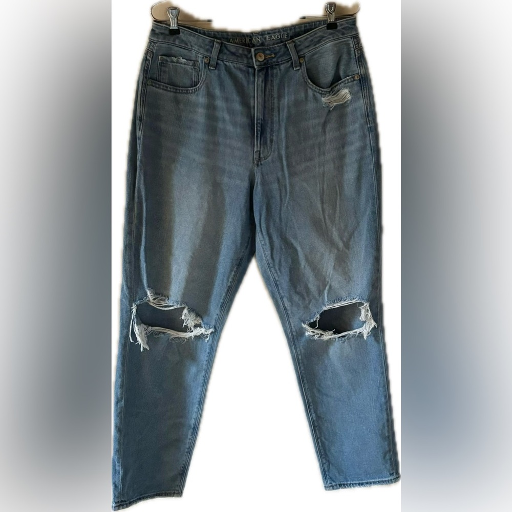 American Eagle Ripped Mom Jeans